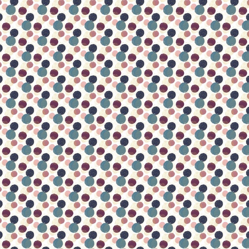 Book Lover Polka Dots Pattern Acrylic Sheet - CMB Pattern Acrylic